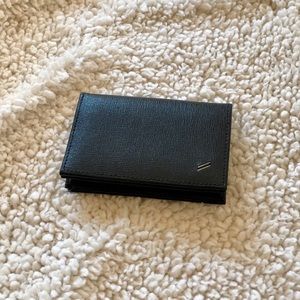 Daniel Hechter black leather card holder wallet